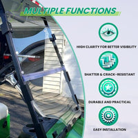 Load image into Gallery viewer, KUAFU Clear Windshield Compatible with 2000.5 - UP Golf Cart Club Car DS Fold Down B23-62-C