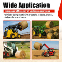 Load image into Gallery viewer, 47" 1200 LBS Hay Bale Spear Compatible with Kubota Bobcat Buckets Tractors Loaders Square Bale Hay Spike Forks Steel Powder Coated-Black 1PCS