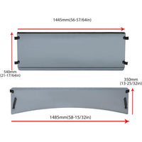 Load image into Gallery viewer, HECASA Full Smoke Windshield Compatible with 2018 John Deere XUV 835E 835M 865E 865M Heavy Duty Front Windscreen