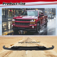 Load image into Gallery viewer, HECASA Front Bumper Lower Valance Compatible with 2016-2019 Chevrolet Chevy Silverado 1500 LD Replacement for 84029773, GM1015134C W/Tow Hooks Holes Air Dam Deflector PP Plastic Black