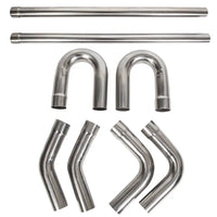 Load image into Gallery viewer, Yikatoo® 2.5 Stainless Steel Diy Custom Mandrel Exhaust Pipe Straight & Bend Kit Motor Vehicle