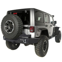 Load image into Gallery viewer, 07-18 Jeep Wrangler JK Textured Black Rear Bumper