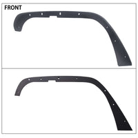 Load image into Gallery viewer, 2007-2018 Jeep Wrangler JK 4PCS Textured Steel Flat Fender Flares front