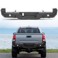 Load image into Gallery viewer, 2016-2020 Toyota Tacoma Black Rear Bumper