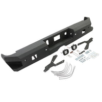 Load image into Gallery viewer, YIKATOO® Off-Road Rear Bumper Heavy-duty Steel Compatible with 2014-2019 Chevy Silverado GMC Sierra 1500 2500 HD 3500 HD with 2 LED
