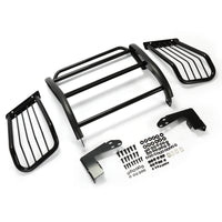 Load image into Gallery viewer, YIKATOO® Brush Guard Grille Guard Black Steel Compatible with 2002-2009 Chevy Trailblazer 2002-2009 Trailblazer EXT Trimming of Lower Air Dam Required