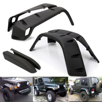 Load image into Gallery viewer, YIKATOO® Extended Fender Flares Kit for 1997-2006 Jeep Wrangler TJ,6PC 7" Wide Black Pocket