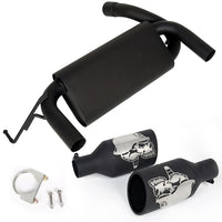 Load image into Gallery viewer, YIKATOO®  Flat Black Dual CatBack Exhaust Muffler System for 2007-2017 Jeep Wrangler  2/4DR-junior