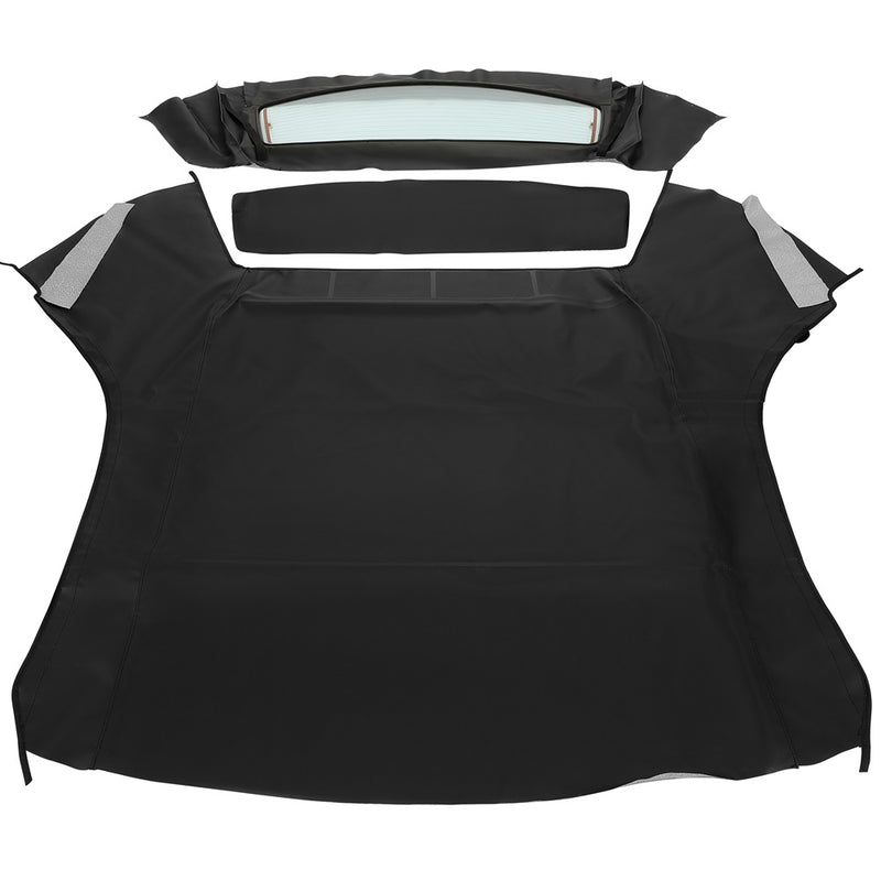 YIKATOO® Convertible Soft Top Black Canvas Roof with Heated Glass Window Compatible with 1994-2004 Ford Mustang