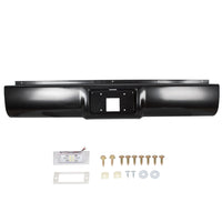 Load image into Gallery viewer, YIKATOO® Rear Steel Roll Pan bumper License Plate W/Lights W/screws W/ Plate Box Compatible With 1988-1998 Chevrolet Silverado / GMC Sierra C/K Series