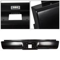 Load image into Gallery viewer, YIKATOO® Rear Steel Roll Pan bumper License Plate W/Lights W/screws W/ Plate Box Compatible With 1988-1998 Chevrolet Silverado / GMC Sierra C/K Series