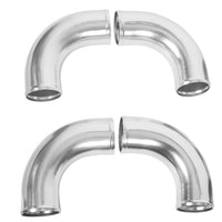 Load image into Gallery viewer, YIKATOO® Universal Aluminum 2.5" Chrome Intercooler Turbo Piping Pipe Kit+BLACK Hose Kits