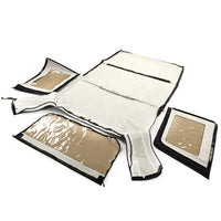 Load image into Gallery viewer, YIKATOO® Black Canvas Soft Top with Tinted Window Compatible with 2010-2018 JK Wrangler Unlimited JKU Rubicon Unlimited 4-door -junior