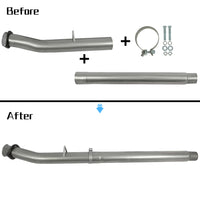 Load image into Gallery viewer, YIKATOO® 4'' Race Exhaust Muffler Pipes Stainless Steel For 08-10 Ford F250 F450 6.4L