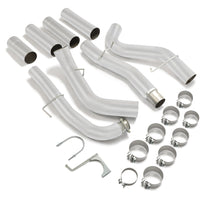 Load image into Gallery viewer, YIKATOO® 5" DOWNPIPE BACK SINGLE ALUMINIZED NO MUFF 2015-2016 Sierra Silverado 2500/3500  6.6L Duramax