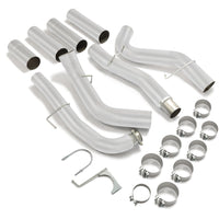 Load image into Gallery viewer, YIKATOO® 5" DOWNPIPE BACK SINGLE ALUMINIZED NO MUFF 2015-2016 Sierra Silverado 2500/3500 6.6L DURAMAX-junior