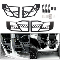 Load image into Gallery viewer, Side fender flares Fits Jeep 07-18 Wrangler JK Off Road Front+Rear Tubular 4 Door Set effect picture