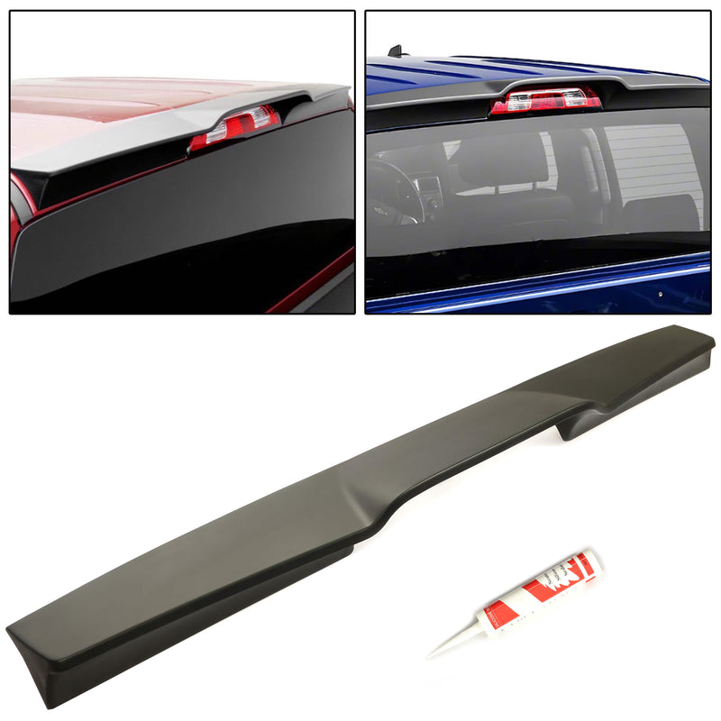 YIKATOO® Cab Top Roof Spoiler Wing Compatible with 2014-2018 Silverado 1500 2500 3500 and GMC Sierra 1500 Pickup Truck Spoiler