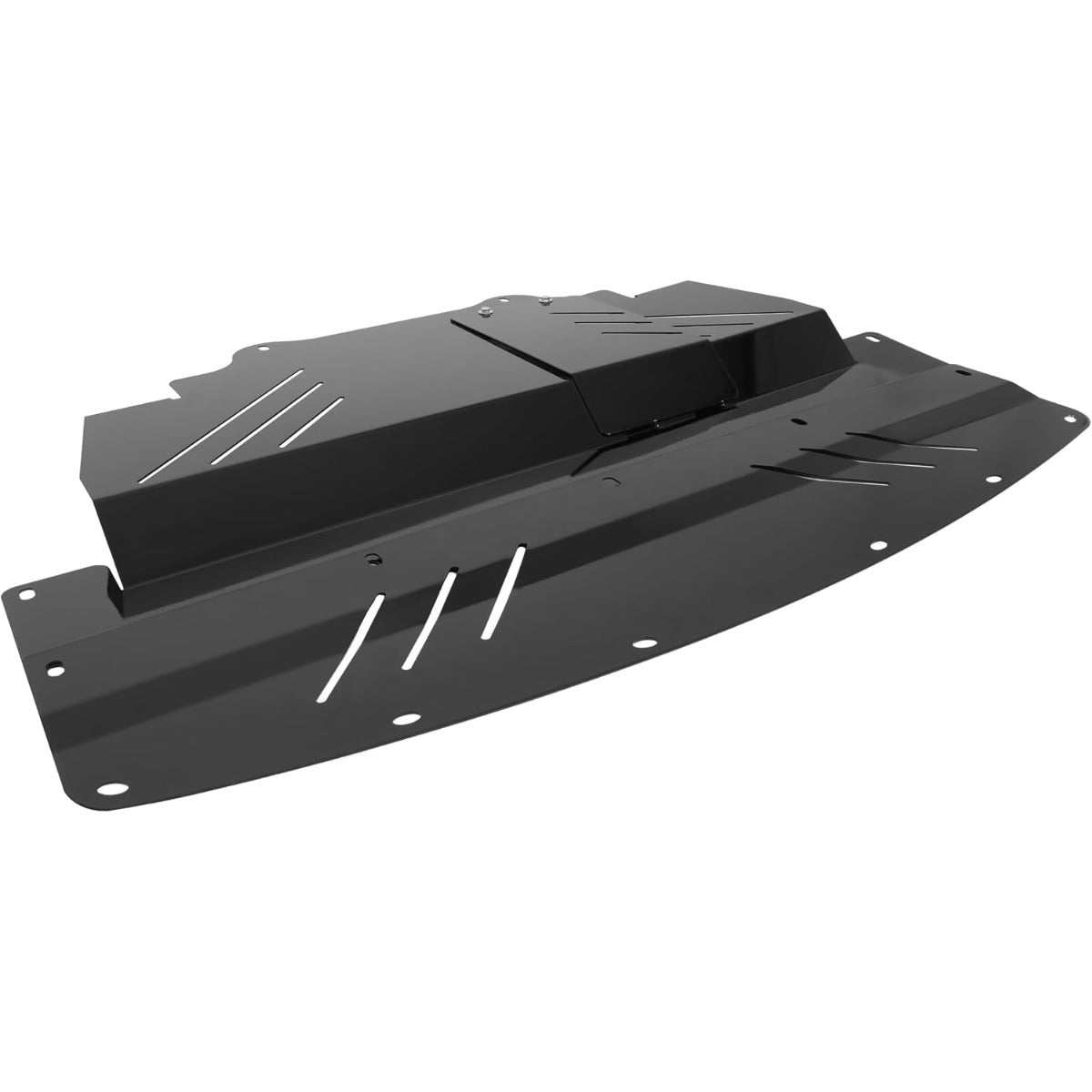 Under Tray Skid Plate Compatible with 2007-2016 Infiniti G35X G37X Q40 Q60 Engine Splash Shield Cover Guard Aluminum Powder Coated Black