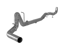 4 Inches Aluminized Steel Straight Down Pipe Back Exhaust for 2011-2015 GM 6.6L Duramax LML Fits V-Band Clamp Style Turbo Downpipes