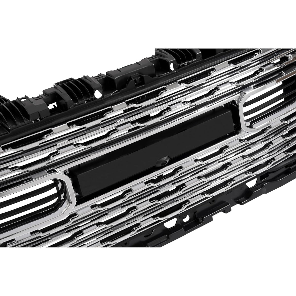 Front Grill Compatible with 2020-2024 Dodge Ram 2500/3500 Front Bumper Grille Plastic (ABS) Chrome+Painted Silvery+Black Replacement for 68516019AA