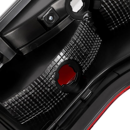 ECOTRIC Pair Tail Light Halogen Compatible with 2017-2019 Ford F250 F350 F450 Super Duty Pickup Rear Taillight Lamp Replacement for FO2800256 FO2801256 Clear Red Lens+Chrome Housing Left&Right Side