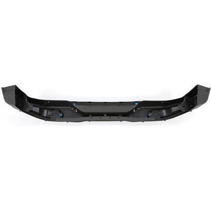 HECASA Rear Bumper Compatible with 2007-2018 Jeep Wrangler JK Replace 82213654 10th Anniversary Rubicon Edition Rear Guard Protector Plastic Steel Black