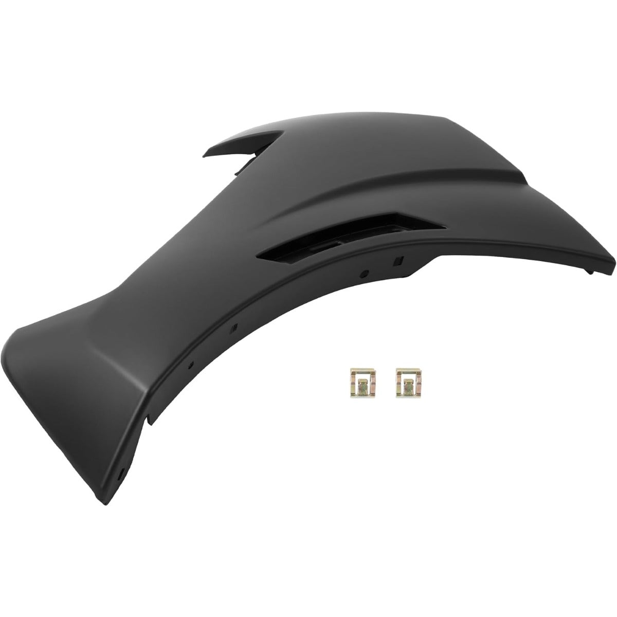 ALMULOO Plastic(PP) Driver Side Front Bumper End Cap Compatible with 2022 Nissan Frontier, 2023-2024 Nissan Frontier (submodel: S, SV) Painted Matte Black Reolace 620199BU0C NI1016100