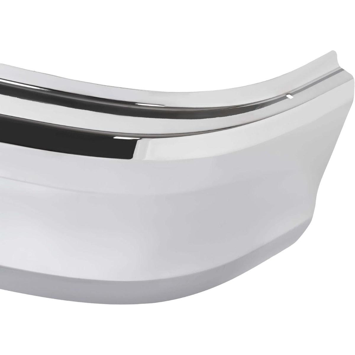 ALMULOO Front Bumper Corner Compatible with 2013-2021 Kenworth T680 with Bracket Replace for KEN08-0001CH-L KEN08-0001CH-R Steel Chrome- Left & Right Side