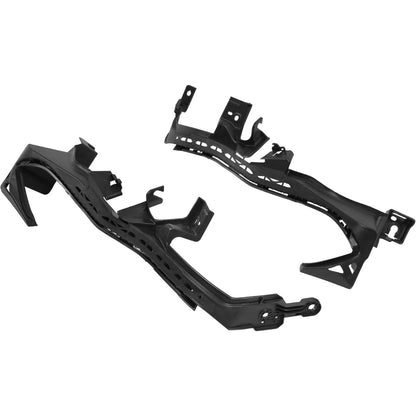 ALMULOO Front Bumper Bracket Compatible with 2018-2023 Subaru Crosstrek Plastic(PP+GF30) Black Replace For 57707FL010 57707FL000 SU1042106 SU1043106 Left and Right