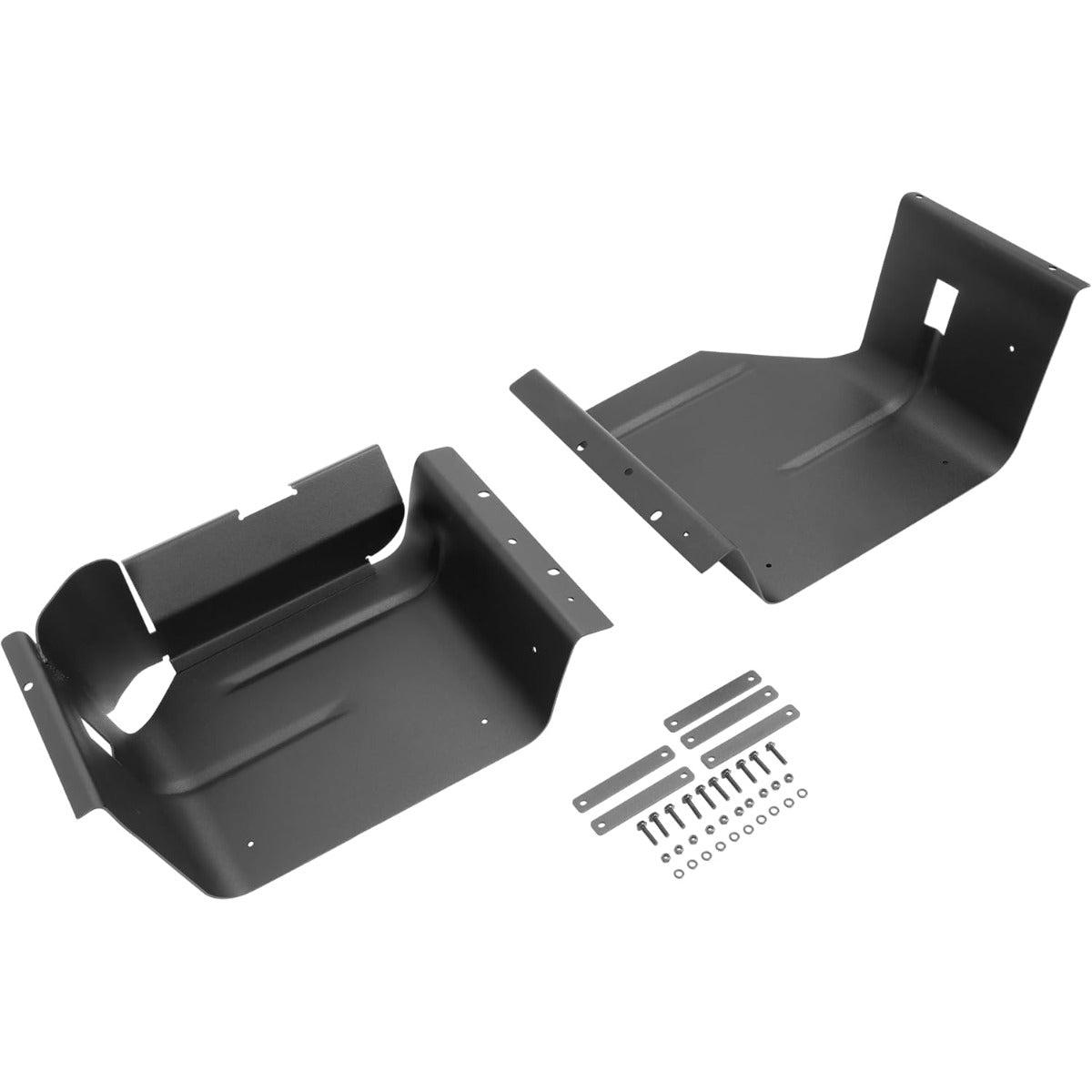 Fuel Tank Skid Plate Compatible with 1987 1988 1989 1990 1991 1992 1993 1994 1995 Jeep Wrangler YJ with 15 20 Gallon Gas Tank Matte Black Split