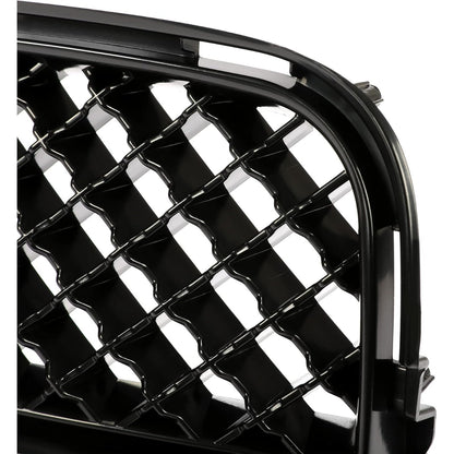 HECASA Front Upper + Lower Grill Compatible with 2005-2010 Scion tC Bumper Cover Mesh Hood Grille Black 2Pcs Replacement for SC1200104 SC1036105
