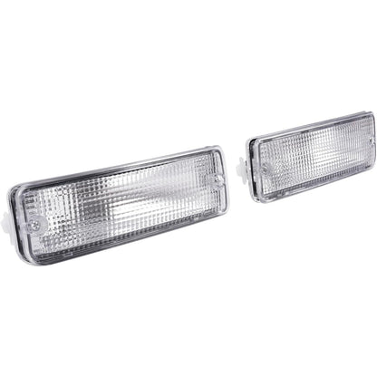 KUAFU Pair Turn Signal Light Compatible with 1989-1995 Toyota Pick-Up Truck 1990-1991 Toyota 4Runner SR5 (2 Wheel Drive Models) Driver and Passenger Side Clear Lens Replace 81510-89133 81520-89133