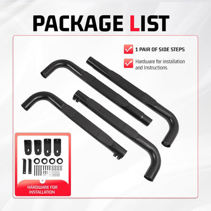 ALMULOO Steps Compatible with 88-98 Chevrolet/GMC C/K 2 Door Extended CAB