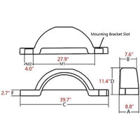 Load image into Gallery viewer, ‎Set of 2 Single Axle Trailer Fenders 13&quot; Wheels Tire Skirt Boat (Gray) LYAP-274S-3
