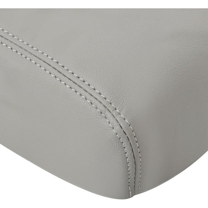 KUAFU Center Console Armrest Cover Compatible with 2009-2015 Honda Pilot Console Lid Cover Pad Replacement PVC - Gray
