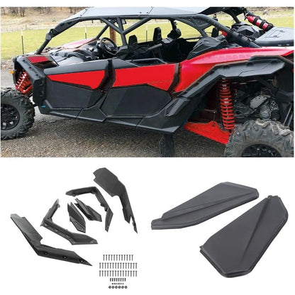 Kojem Fender Flares + Lower Half Door Panels Compatible with 2017-2023 Can Am Maverick X3 Max RR 1000 Max Turbo Complete Replacement for 715002973 715002903 (2 Packages)