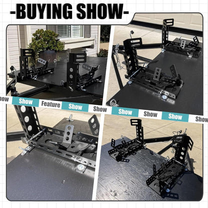 Motorcycle Wheel Chock Trailer 3000lb Capacity, Adjustable Motorcycle Front Tire Stand Chock for Trailer Truck Garage Fit for Most Crusier Sports Dirt Bikes Tire Size 14 Inches-22 Inches Wheels LYA-044