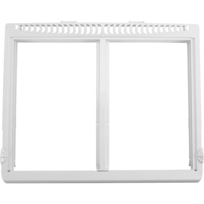 KUAFU 240364790 AP4393266 240364718 Replacement Refrigerator Crisper Shelf Frame Pan W/O Glass Cover Compatible with Electrolux Frigidaire Refrigerator Replace for 240364729 Drawer Cover White