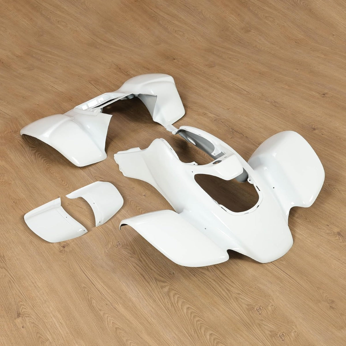 KUAFU Front & Rear Fender Compatible with 1999-2004 Honda TRX 400EX | Plastic Kit Mudguard Mud Guard Flaps Fender Flares White