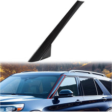 Left A-Pillar Molding Windshield Outer Trim Compatible with 2011-2019 Ford Explorer 4 Door Utility Replace for BB5Z-7803145-AA, BB5Z-7803137-AB W/Side Tape (Driver Side) LYAP-338-1
