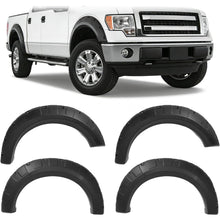 Fender Flares Compatible with 2009-2014 Ford F-150 | Styleside Bed 67.0"/78.8"/97.4", Excludes Platinum & Raptor Models, Pocket Rivet Style, Textured Black, 4PCS