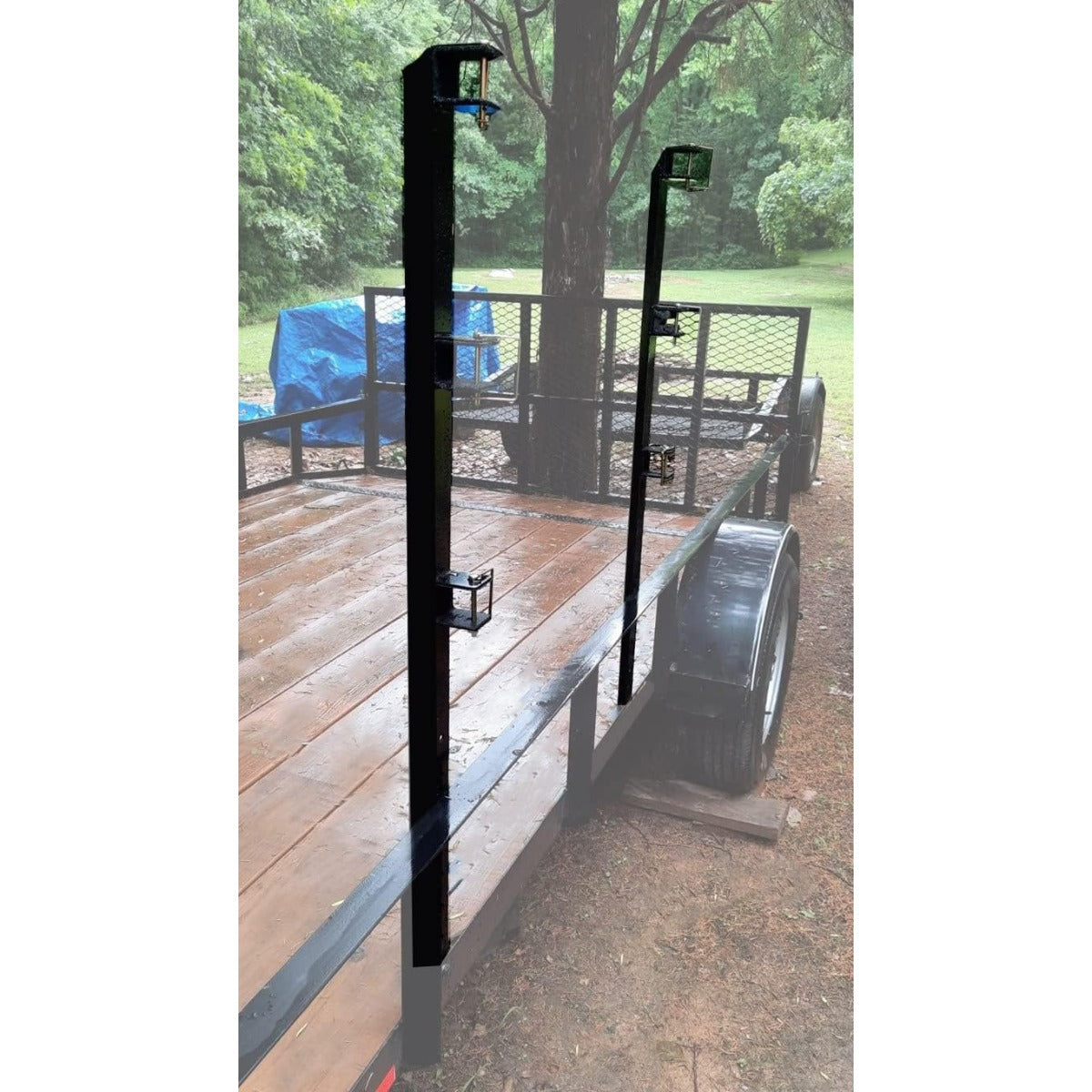 Heavy Duty 3-Place Edgers Gas Weeder Trimmer Rack holders for Open Landscape Trailer Truck LYA-040