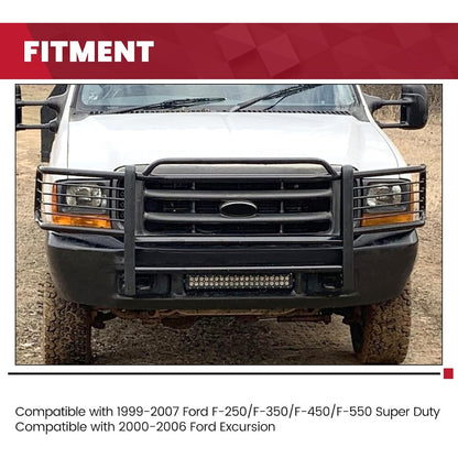 HECASA Brush Guard Compatible with 1999-2007 Ford F250 F350 F450 F550