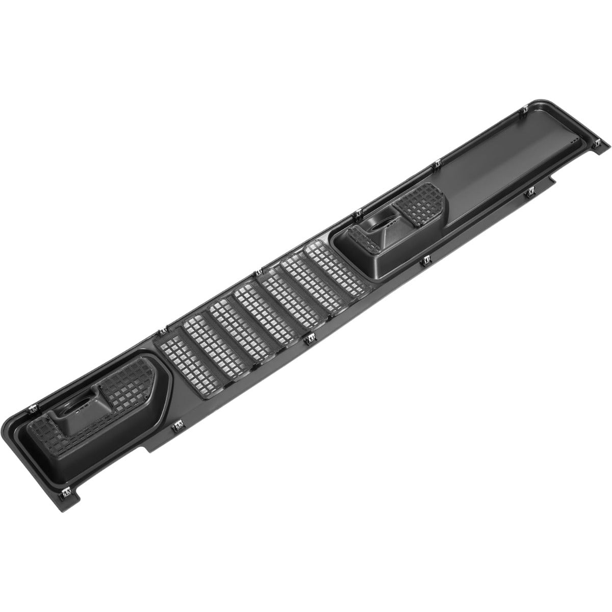 HECASA Front Windshield Wiper Cowl Panel Cover Compatible with 2018-2024 Jeep Wrangler 2020-2024 Jeep Gladiator Replacement for 68307260AC Window Wiper Cowl Panel Cover Vent Grille Plastic Black