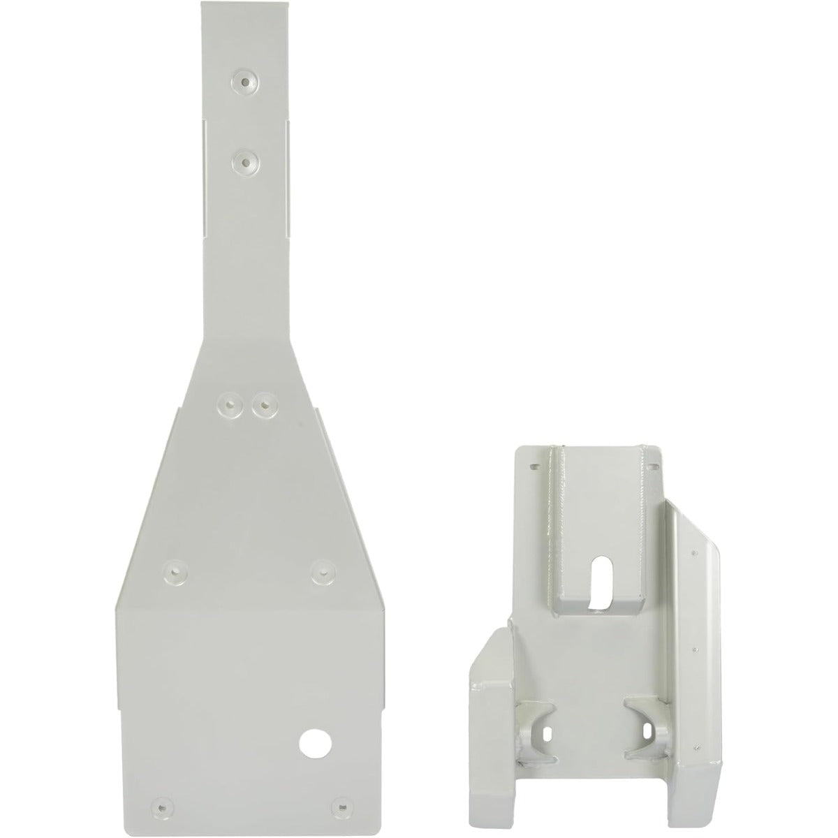 Full Chassis Skid Plate & Swing Arm Guard Compatible with 2001-2005 Yamaha Raptor 660/660R – Aluminum Underbody Protection, Silver Finish