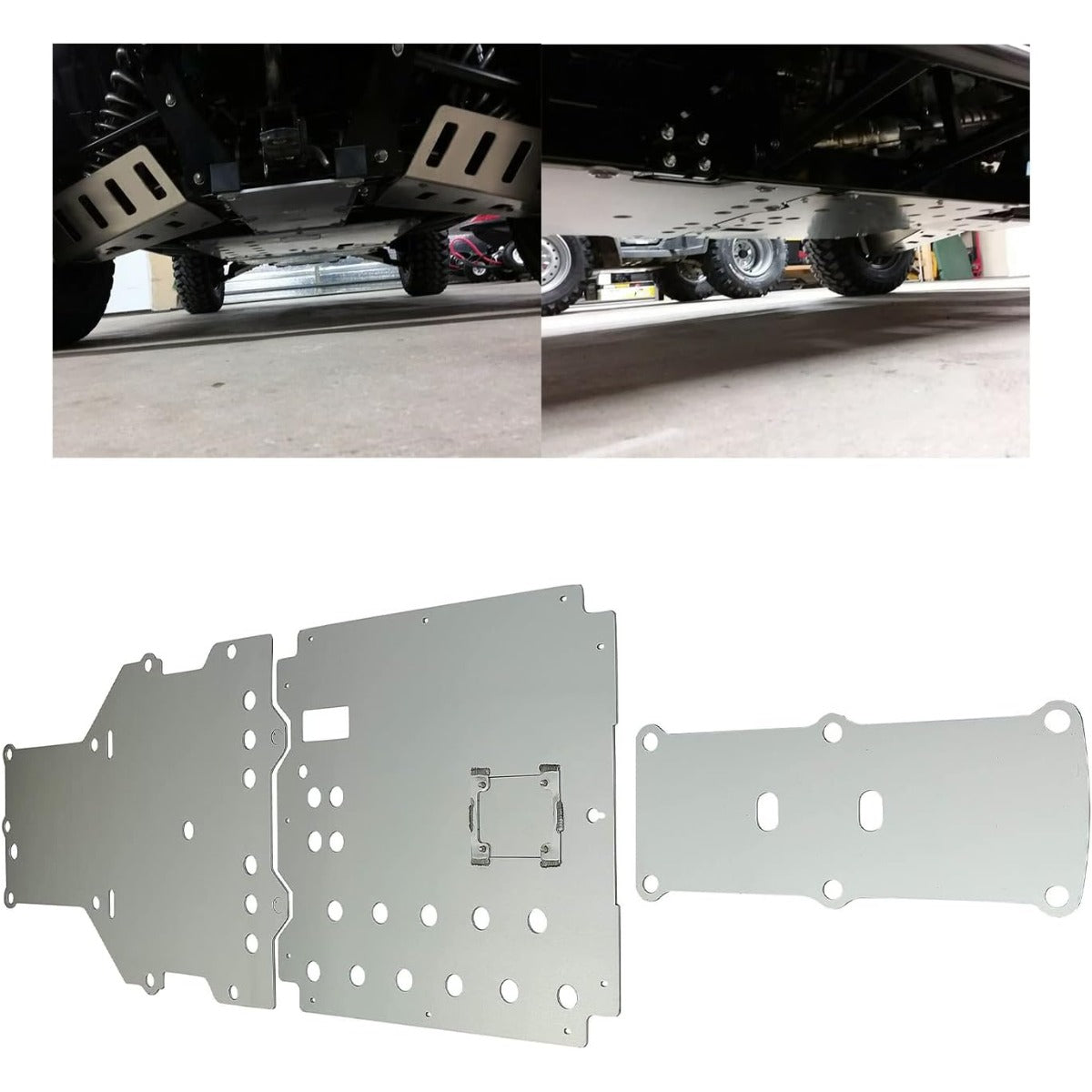 ECOTRIC 3/16" Skid Plate Compatible With 2013-2020 Honda Pioneer 700 Aluminum