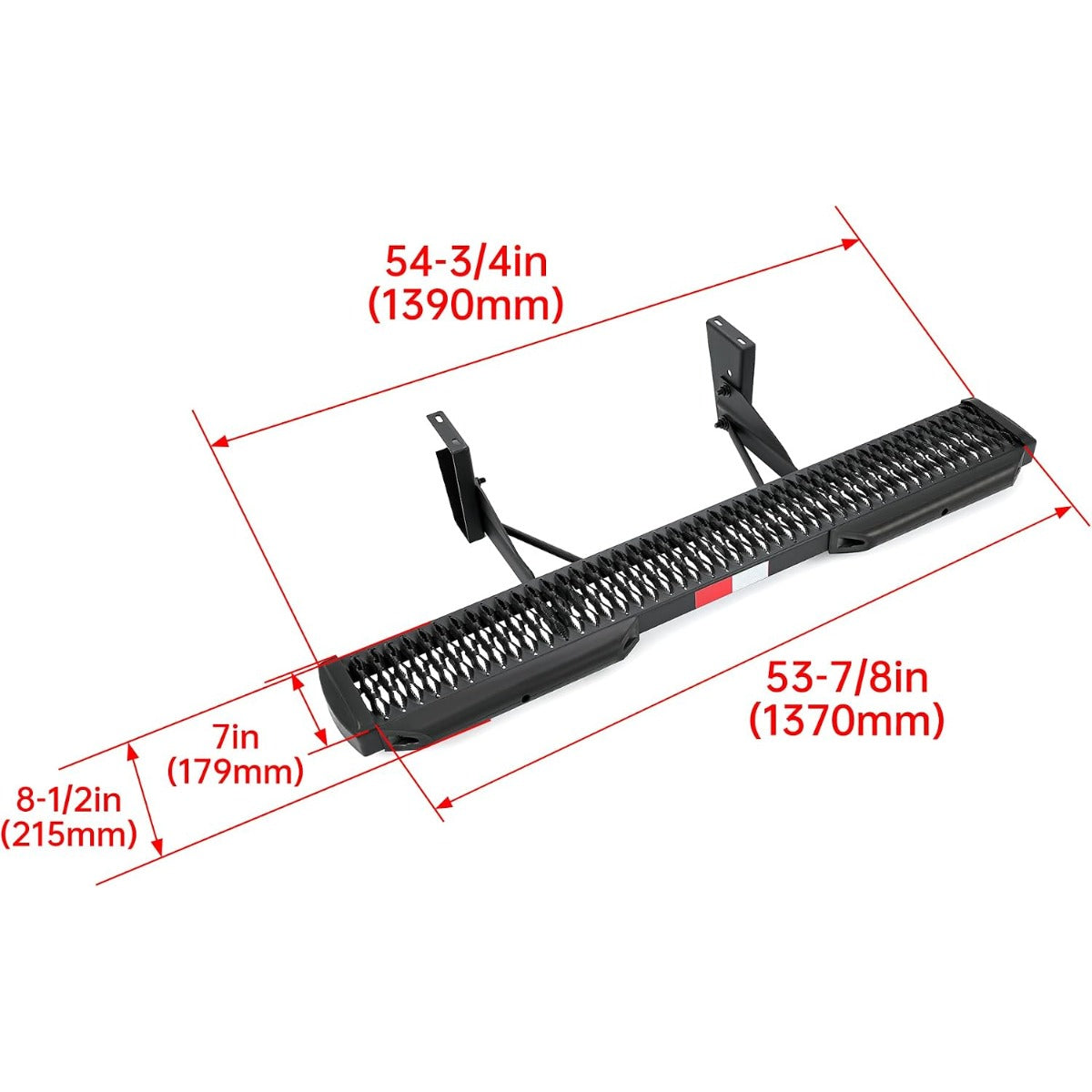 Rear Step Compatible with 2015-Present Ford Transit 150 250 350 Cargo Van Rear Running Board W/Bracket