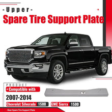 Spare Tire Support Plate Compatible with 2007-2014 Chevy Chevrolet Silverado 1500 GMC Sierra 1500 Shock Mount Frame Crossmember Steel Raw