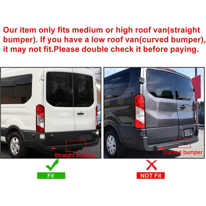 Rear Bumper Cover Step Plate Compatible with 2015-2022 Ford Transit 150 250 350 Passenger Vans Med/High Roof Rear Bumper Top Pad Replacement for FO1190108